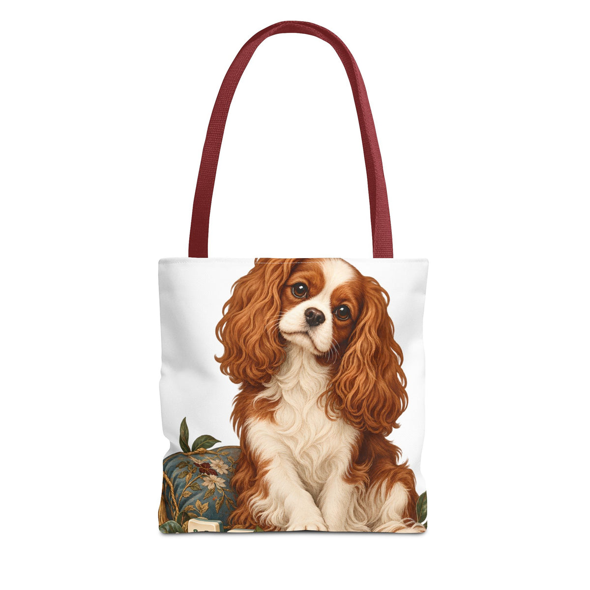 Mahjong Cavalier Dog Tote Bag