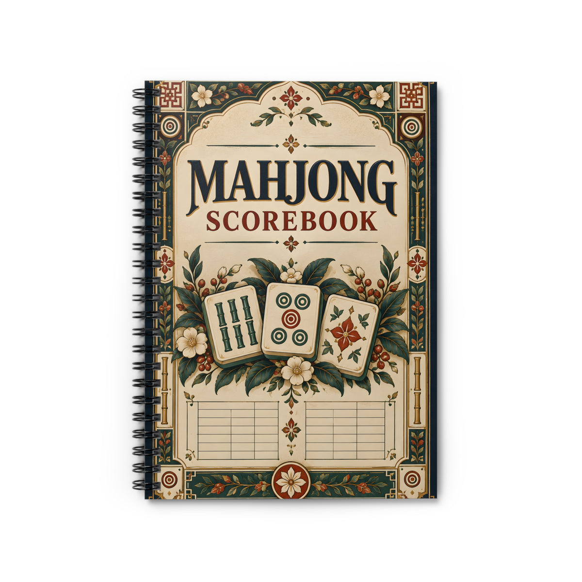 Mahjong Scorebook Spiral Notebook