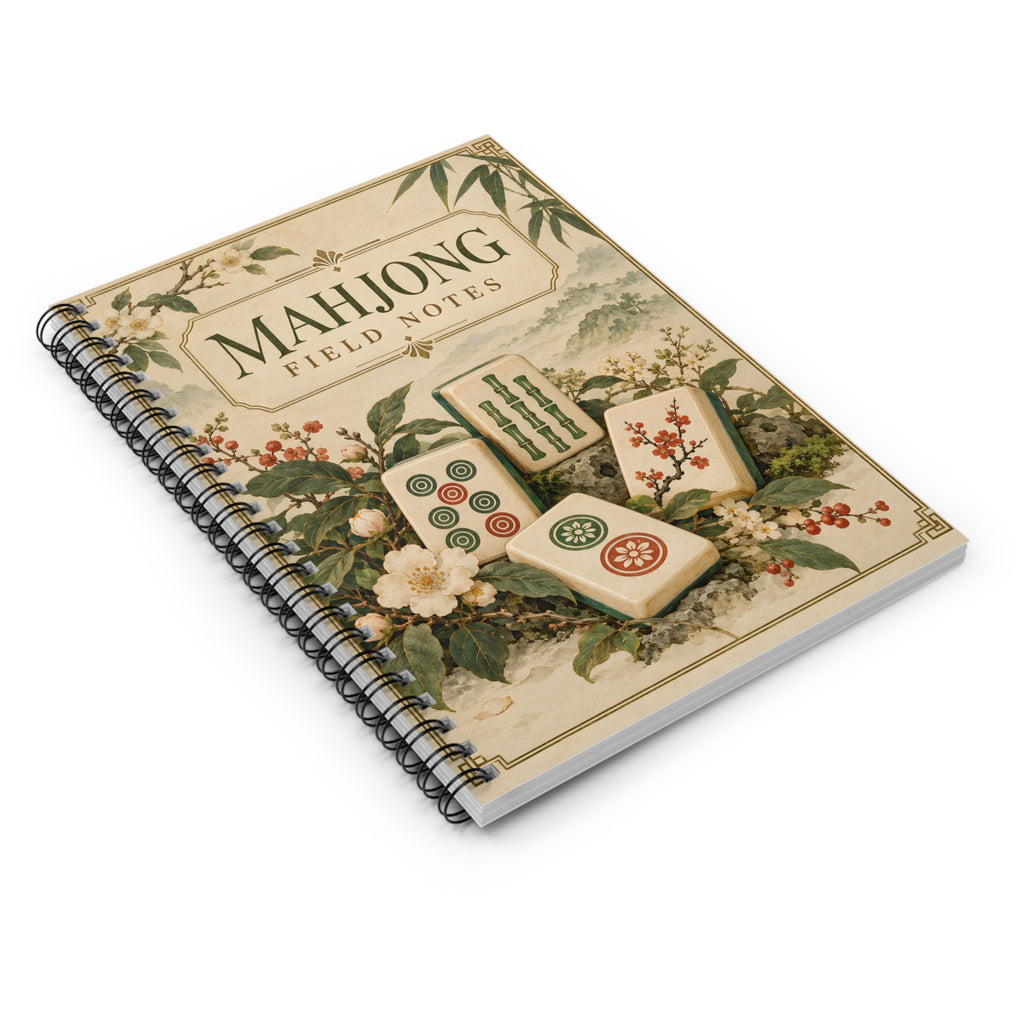Mahjong Field Notes Spiral Notebook