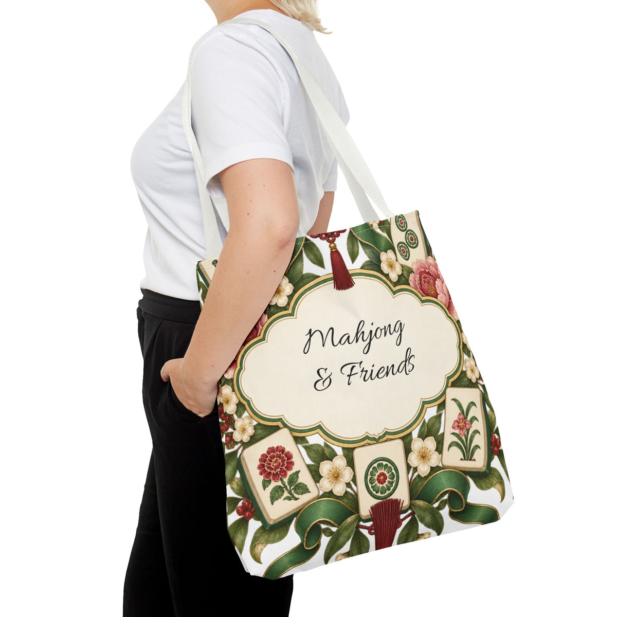 The Floral Club Mahjong Tote Bag