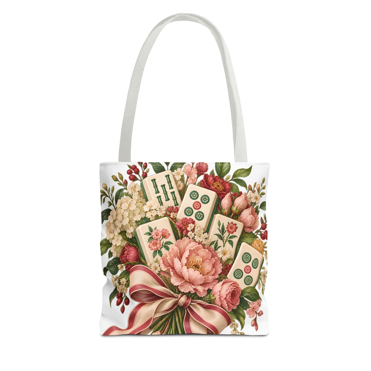 Mahjong Market Day Floral Tote Bag
