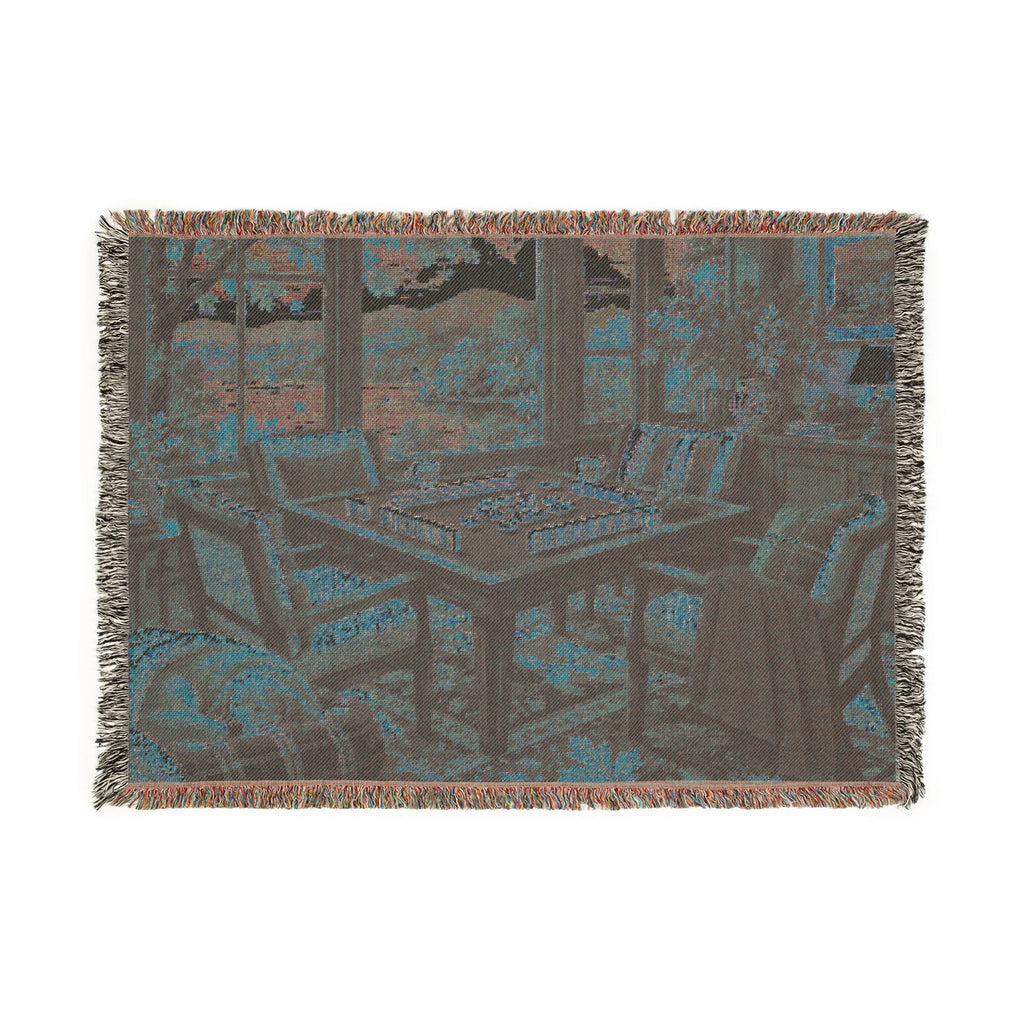 The Autumn Mahjong Weekend Woven Blanket