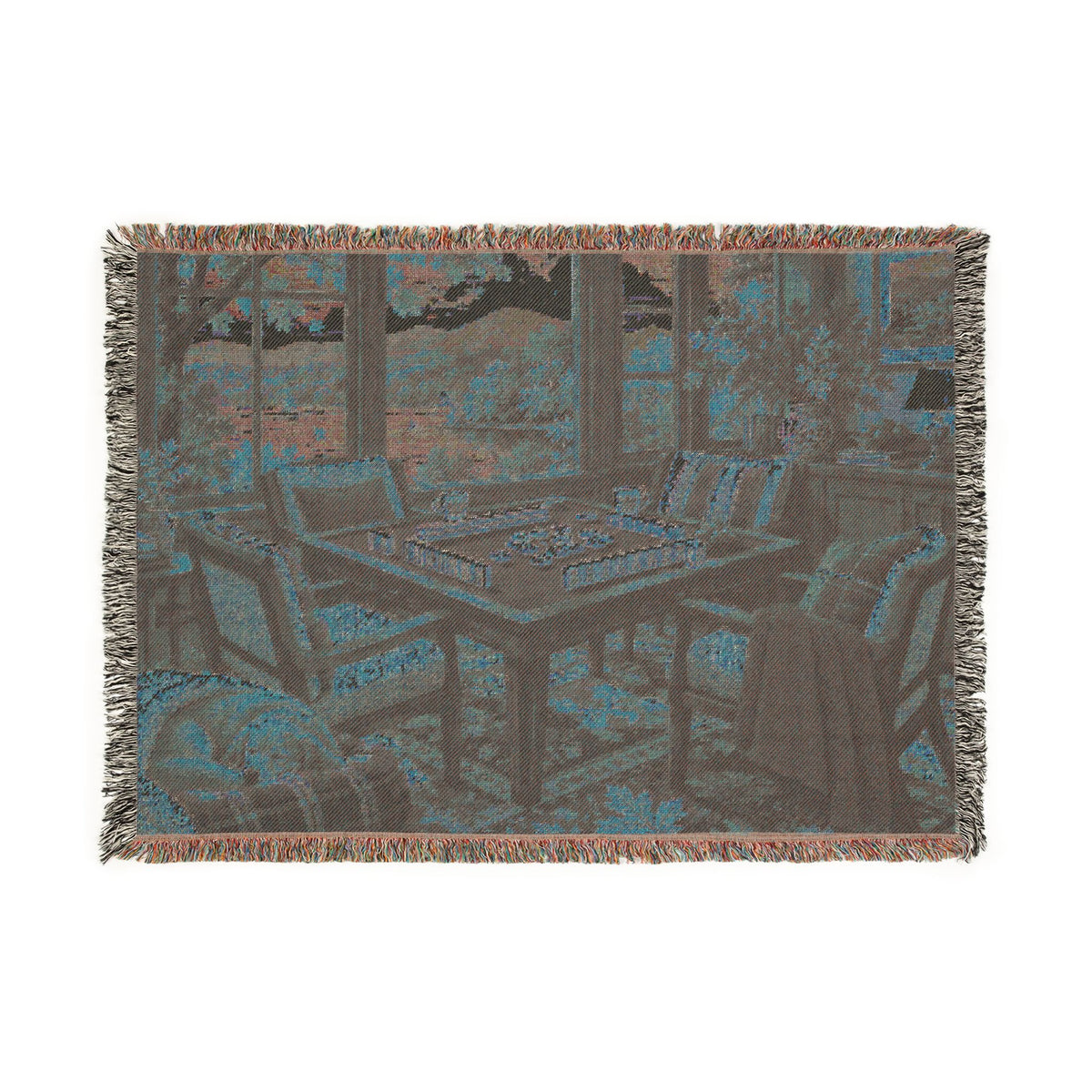 The Autumn Mahjong Weekend Woven Blanket