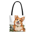 Mahjong Garden Corgi Tote Bag