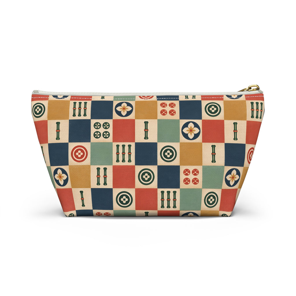 Lucky Checkerboard Mahjong Pouch