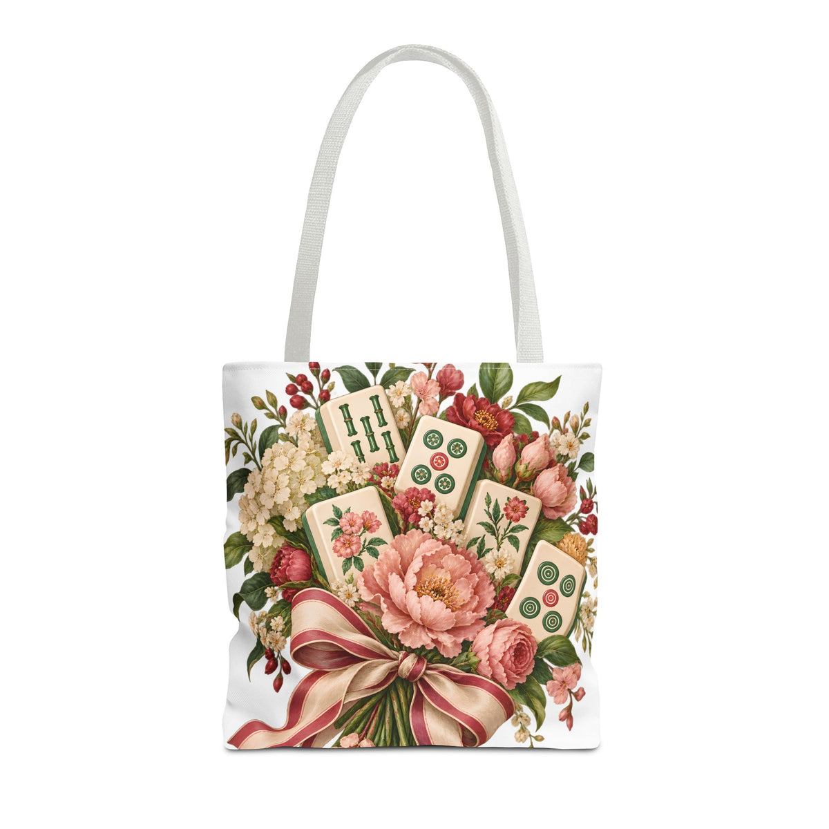 Mahjong Market Day Floral Tote Bag
