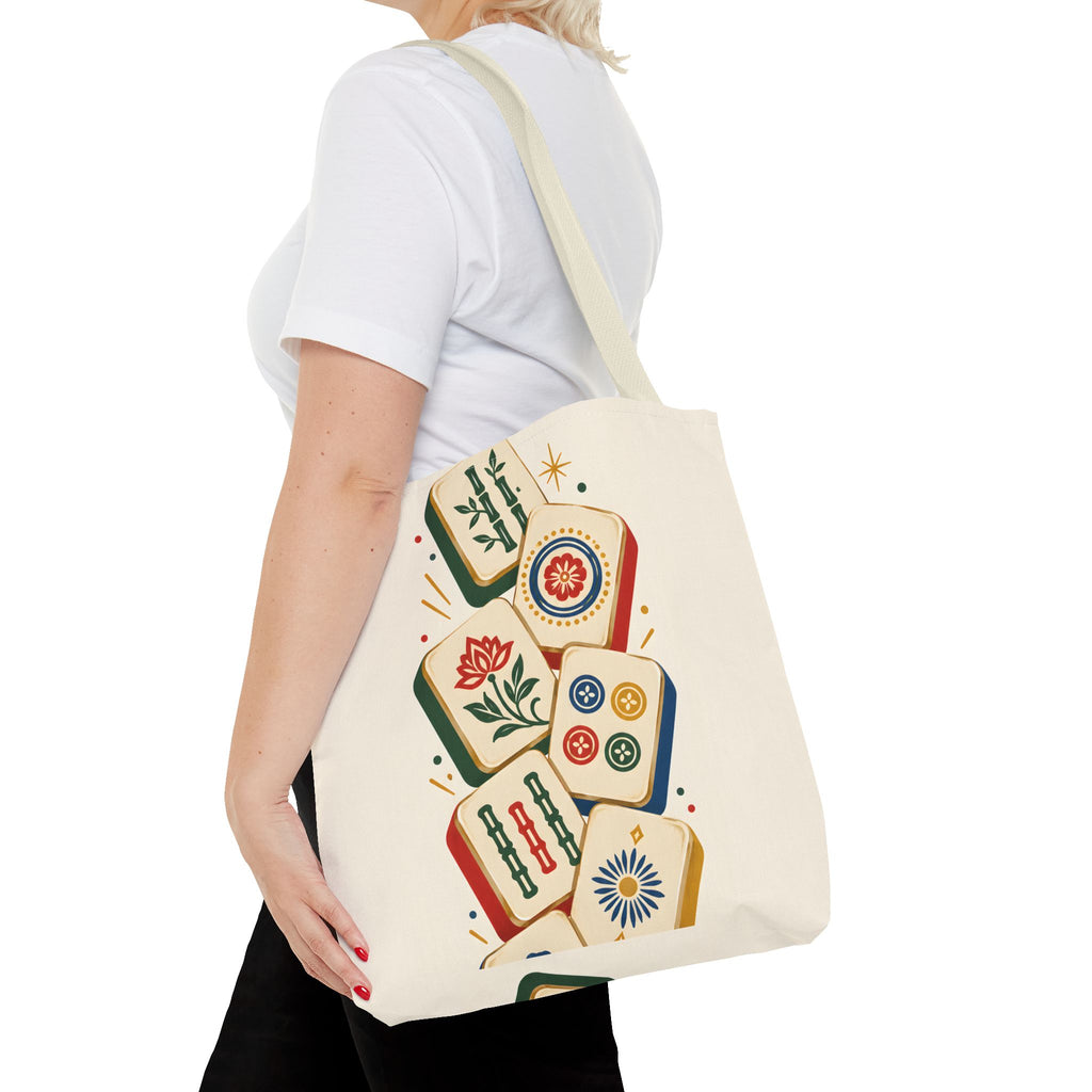 The Tile Parade Mahjong Tote Bag