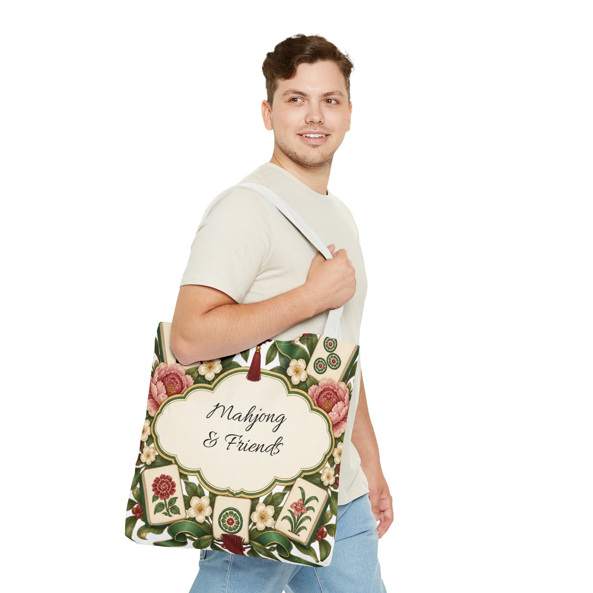 The Floral Club Mahjong Tote Bag