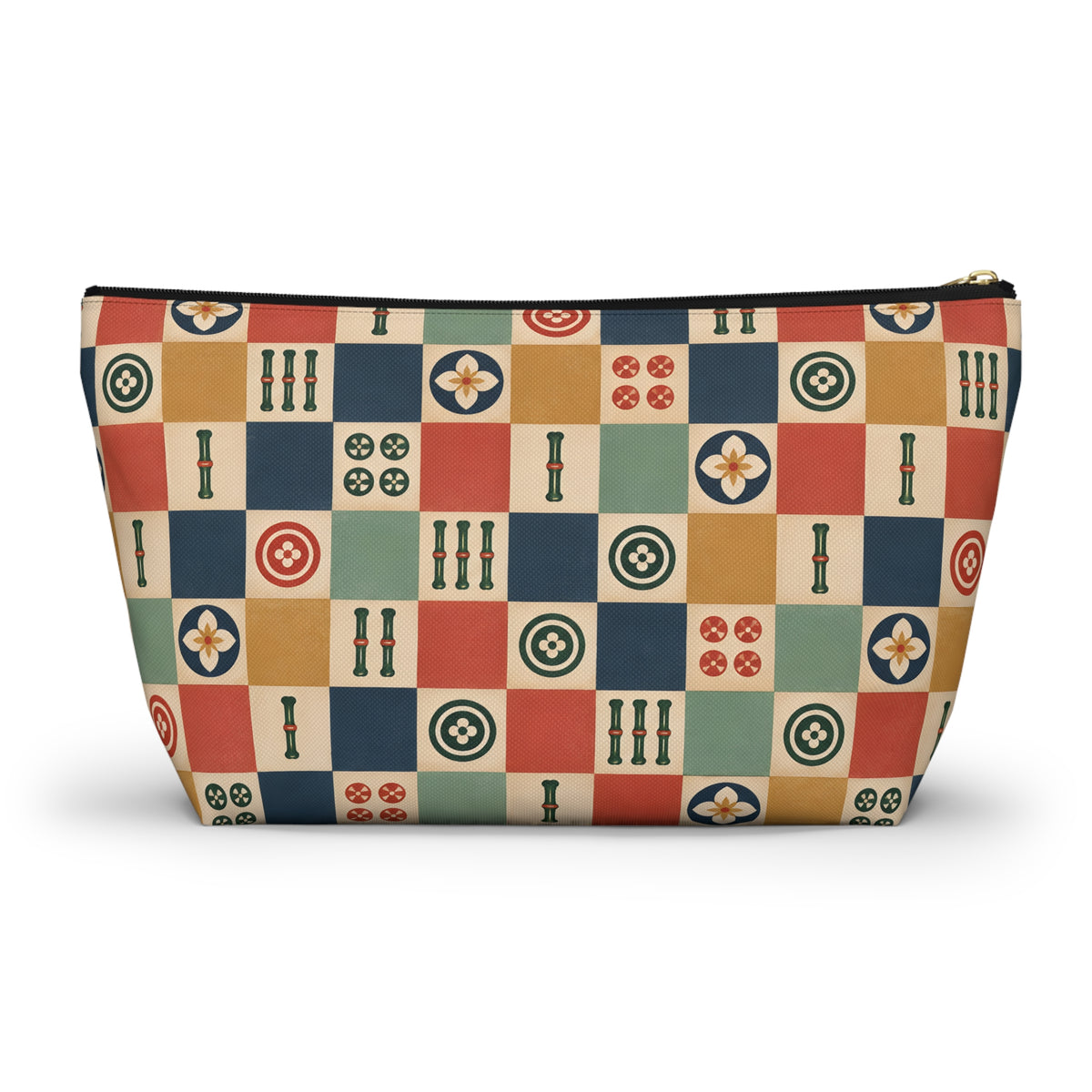 Lucky Checkerboard Mahjong Pouch