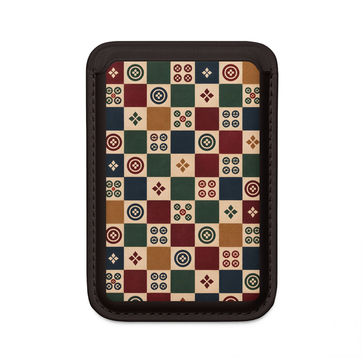 Circle Club Check Mahjong MagSafe Wallet