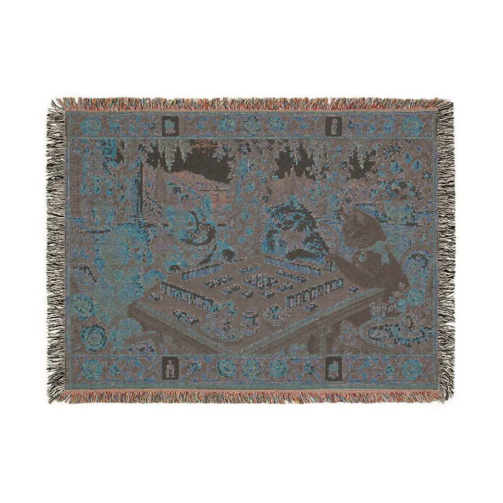 The Sunday Mahjong Garden Woven Blanket