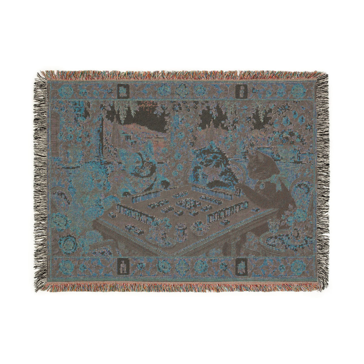 The Sunday Mahjong Garden Woven Blanket