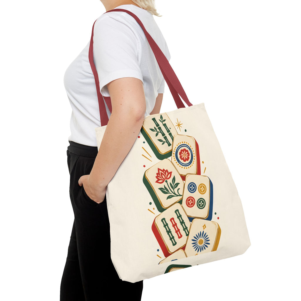 The Tile Parade Mahjong Tote Bag