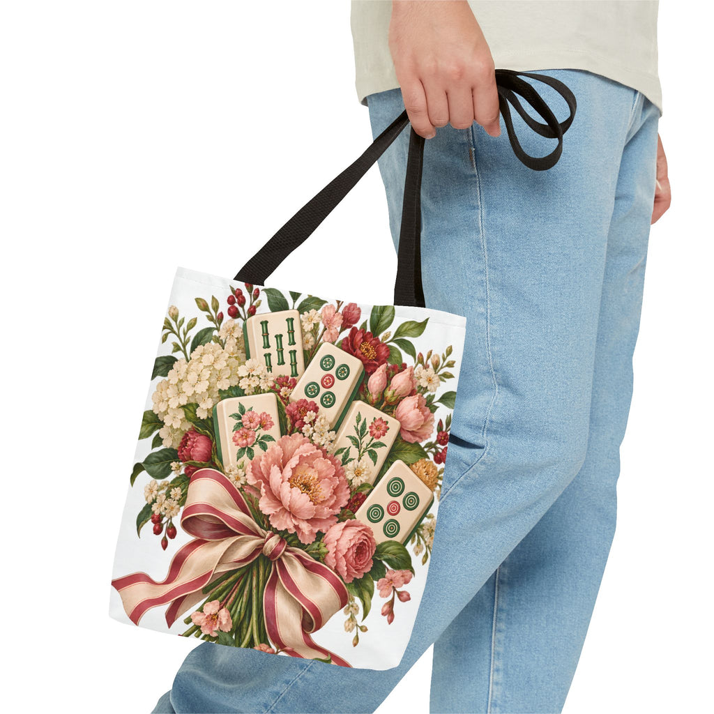 Mahjong Market Day Floral Tote Bag