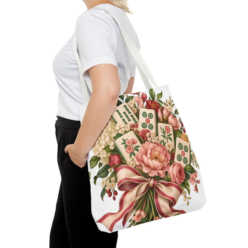 Mahjong Market Day Floral Tote Bag