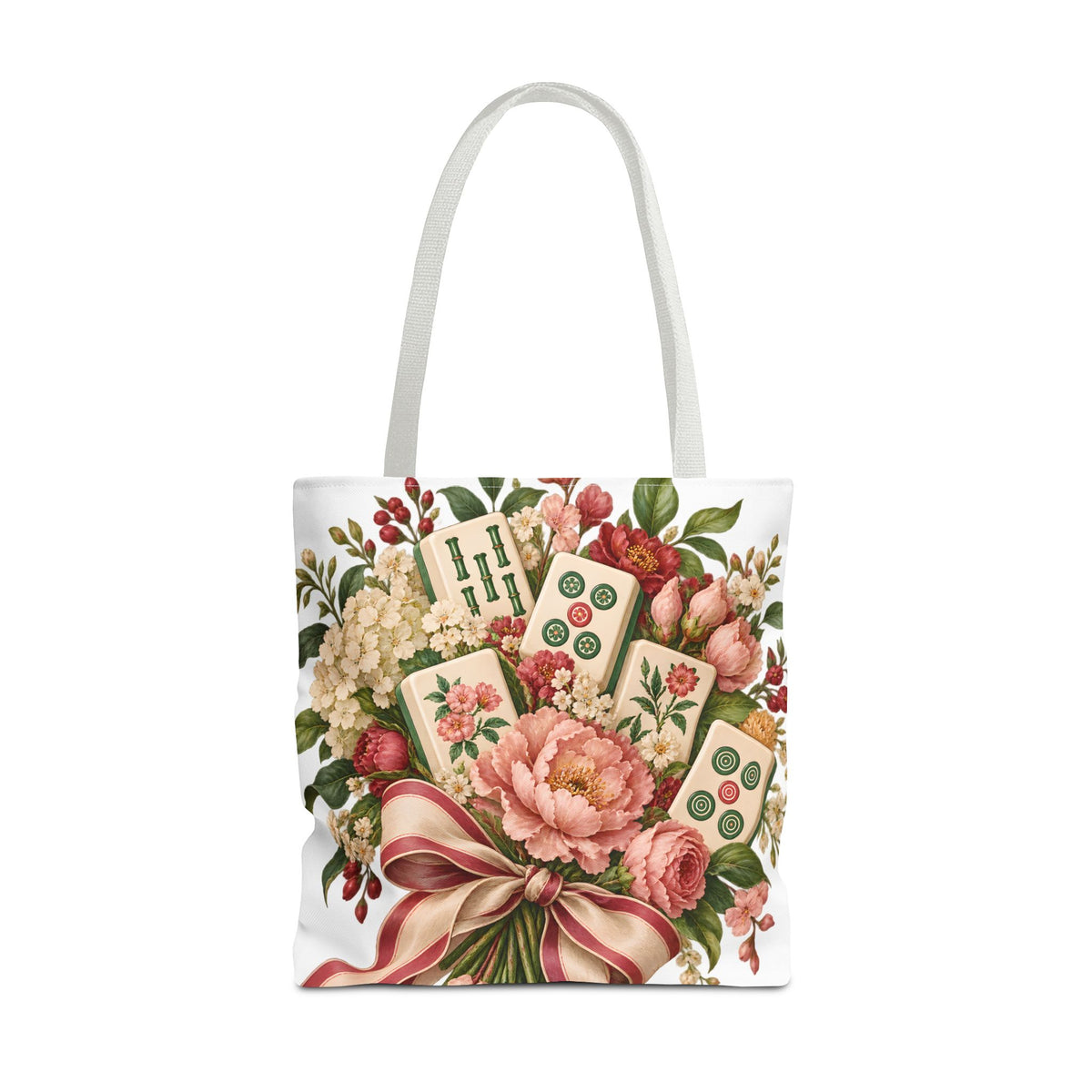 Mahjong Market Day Floral Tote Bag