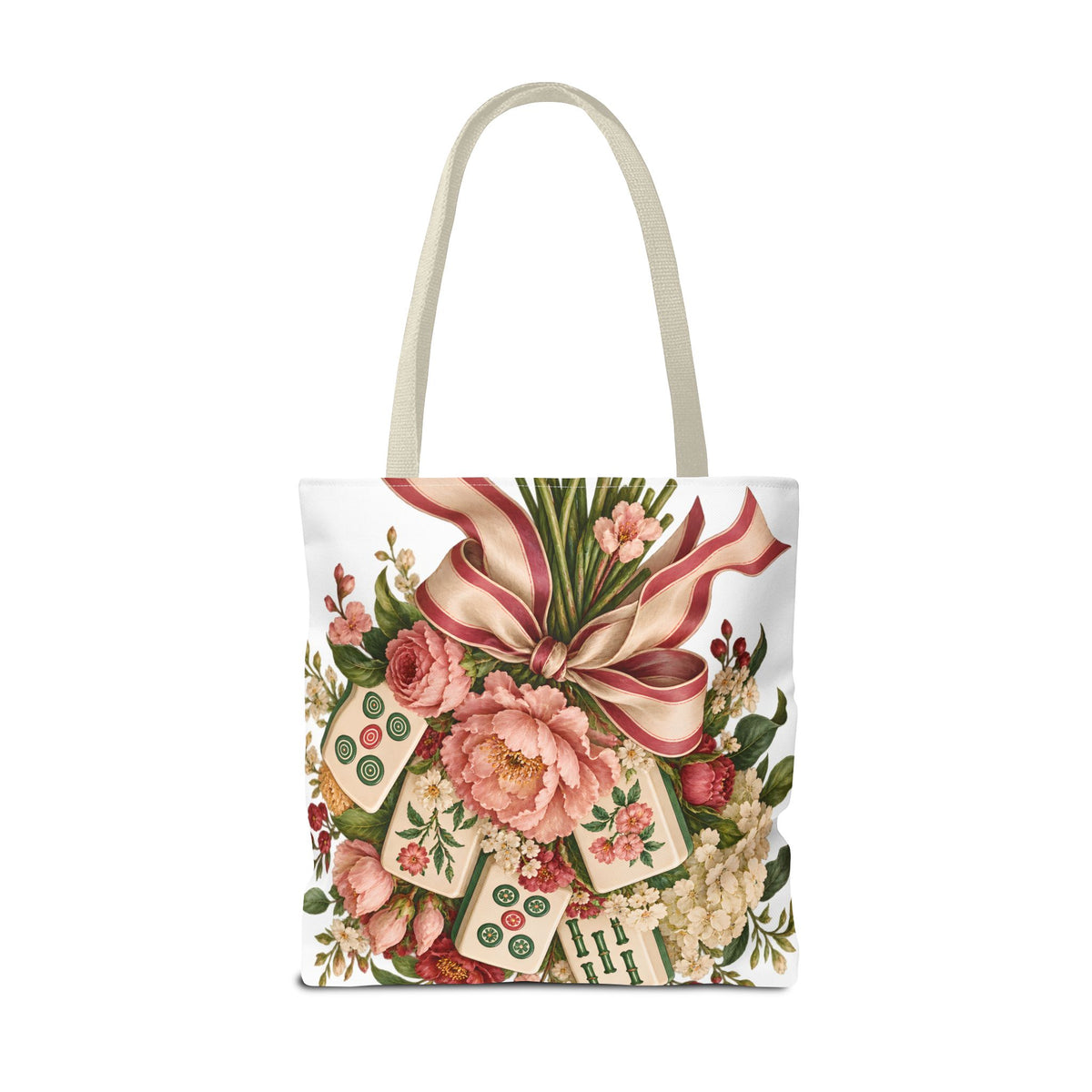 Mahjong Market Day Floral Tote Bag