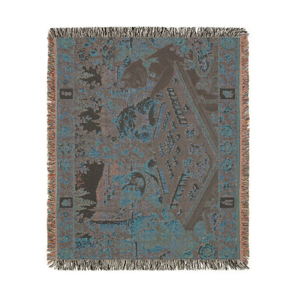 The Sunday Mahjong Garden Woven Blanket