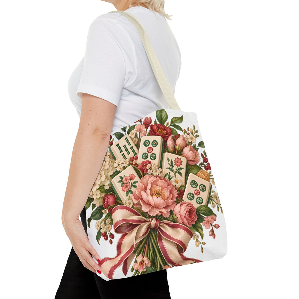 Mahjong Market Day Floral Tote Bag