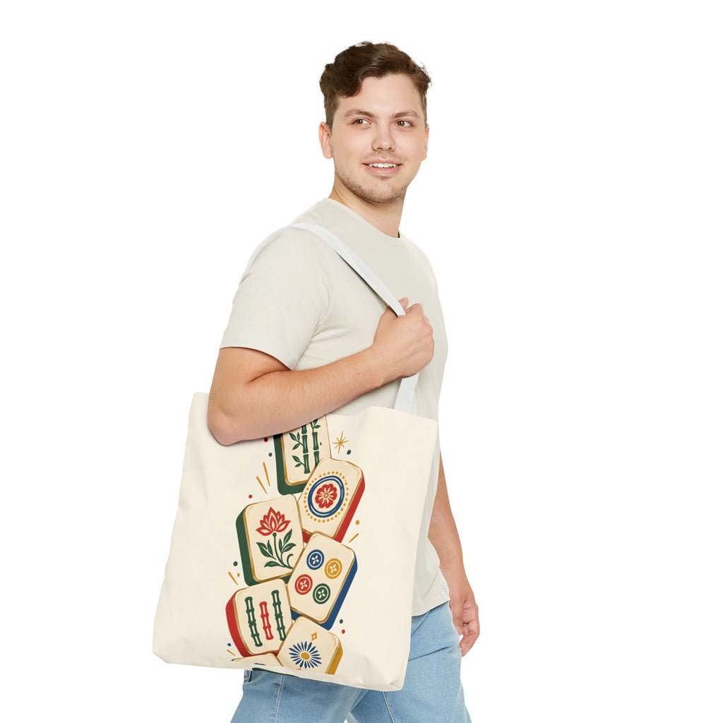 The Tile Parade Mahjong Tote Bag