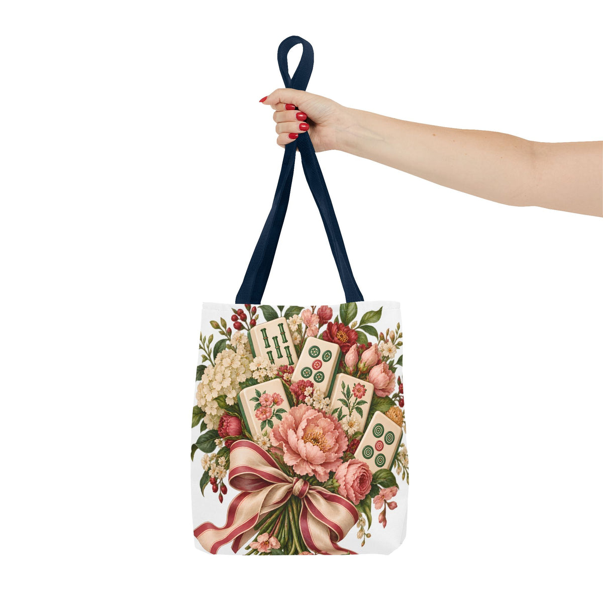 Mahjong Market Day Floral Tote Bag
