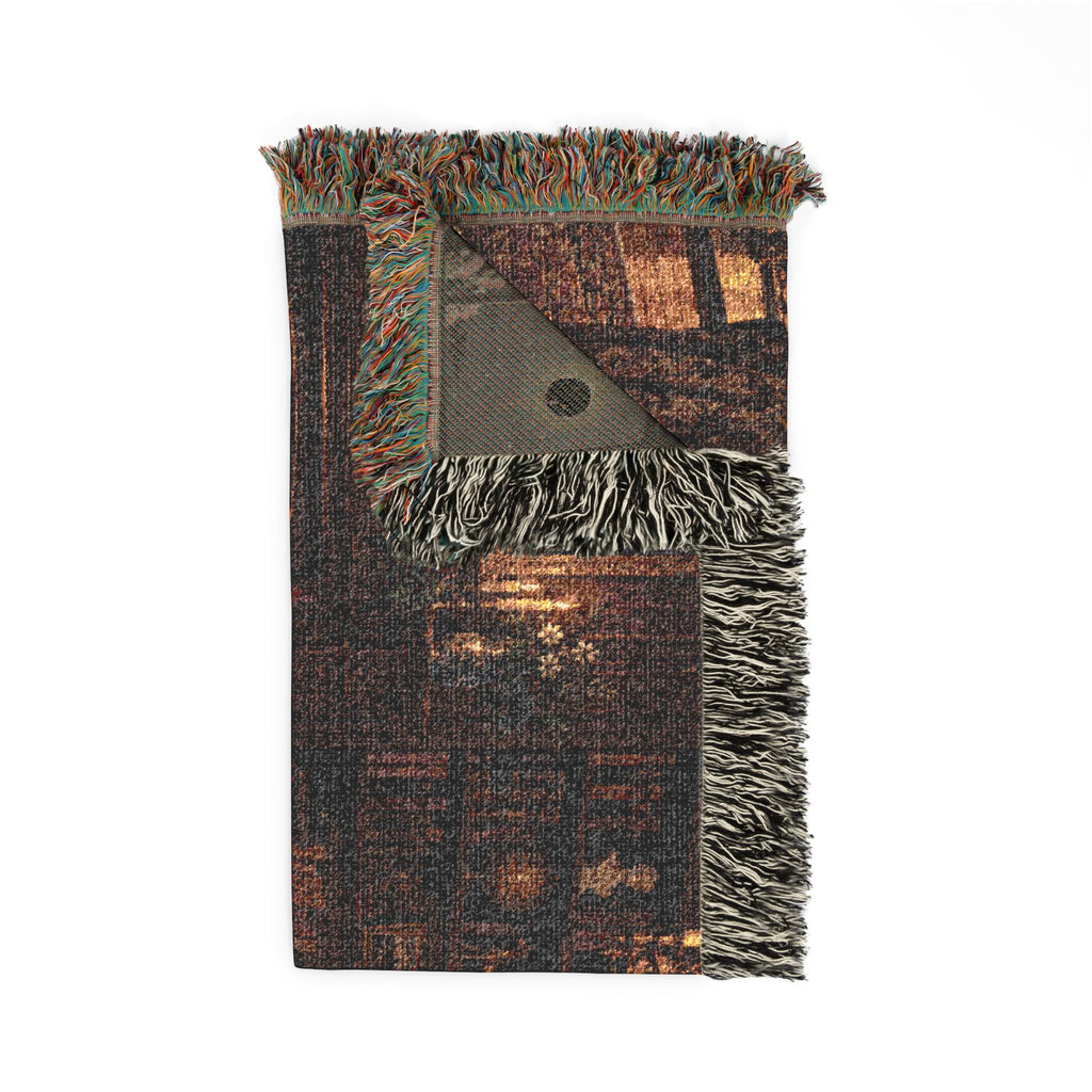 The Winter Game Room Mahjong Woven Blanket