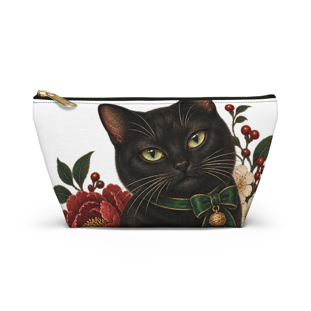 The Mahjong Cat Floral Pouch