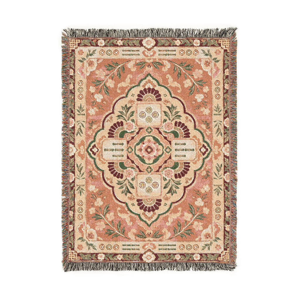 The Pink Mahjong Heirloom Woven Blanket