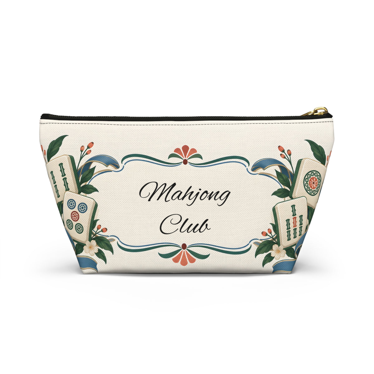 Floral Mahjong Club Pouch