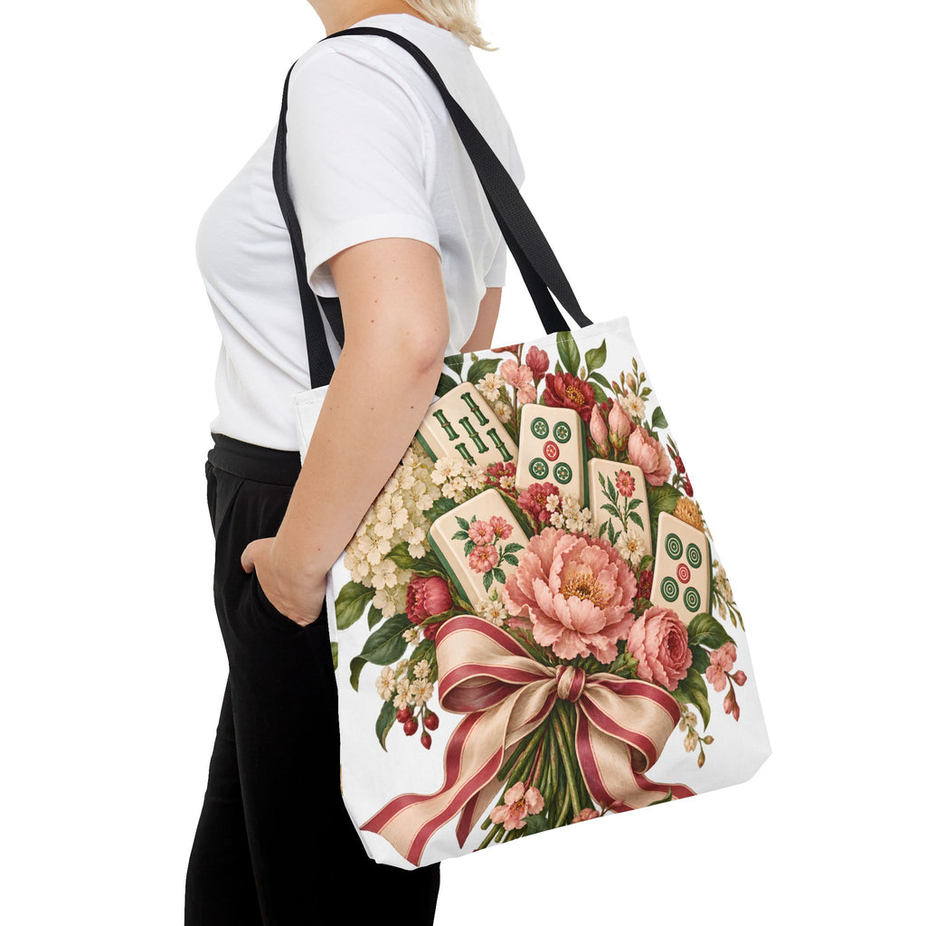 Mahjong Market Day Floral Tote Bag