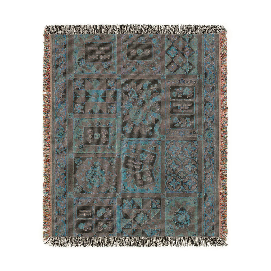 The Game Night Quilt Mahjong Woven Blanket