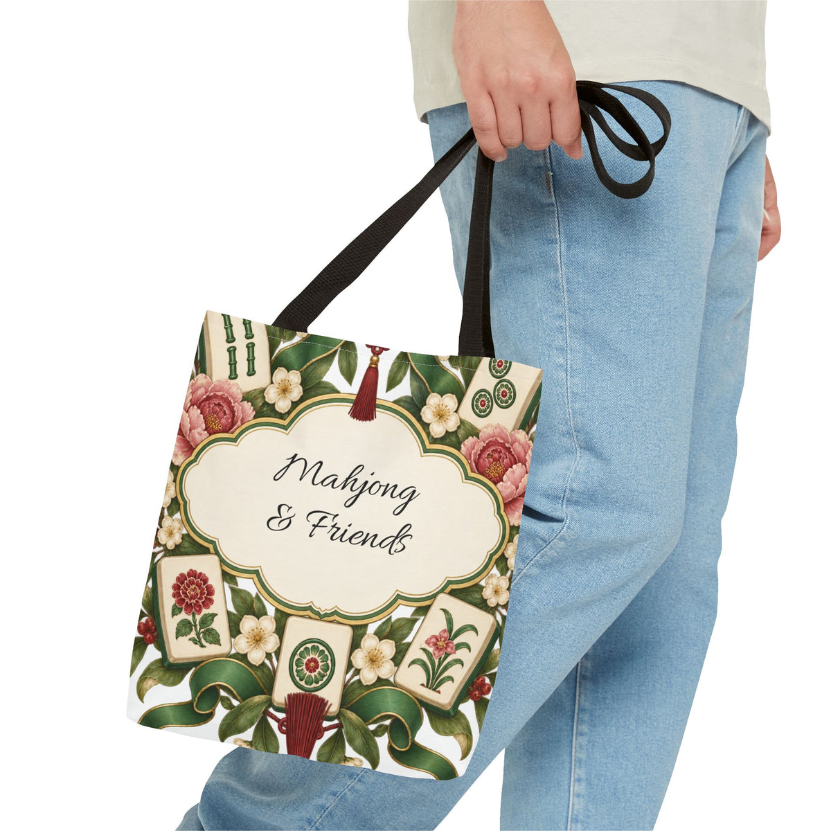 The Floral Club Mahjong Tote Bag