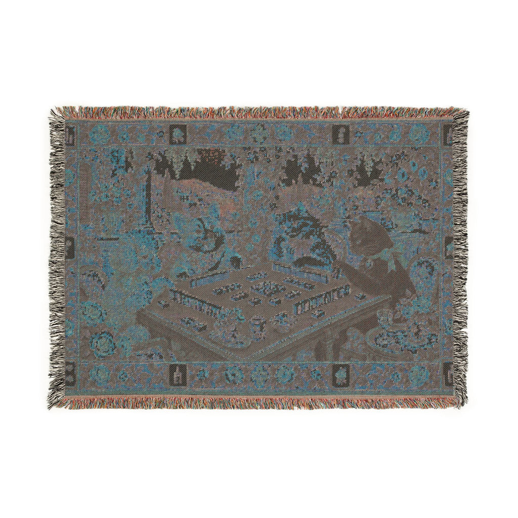 The Sunday Mahjong Garden Woven Blanket