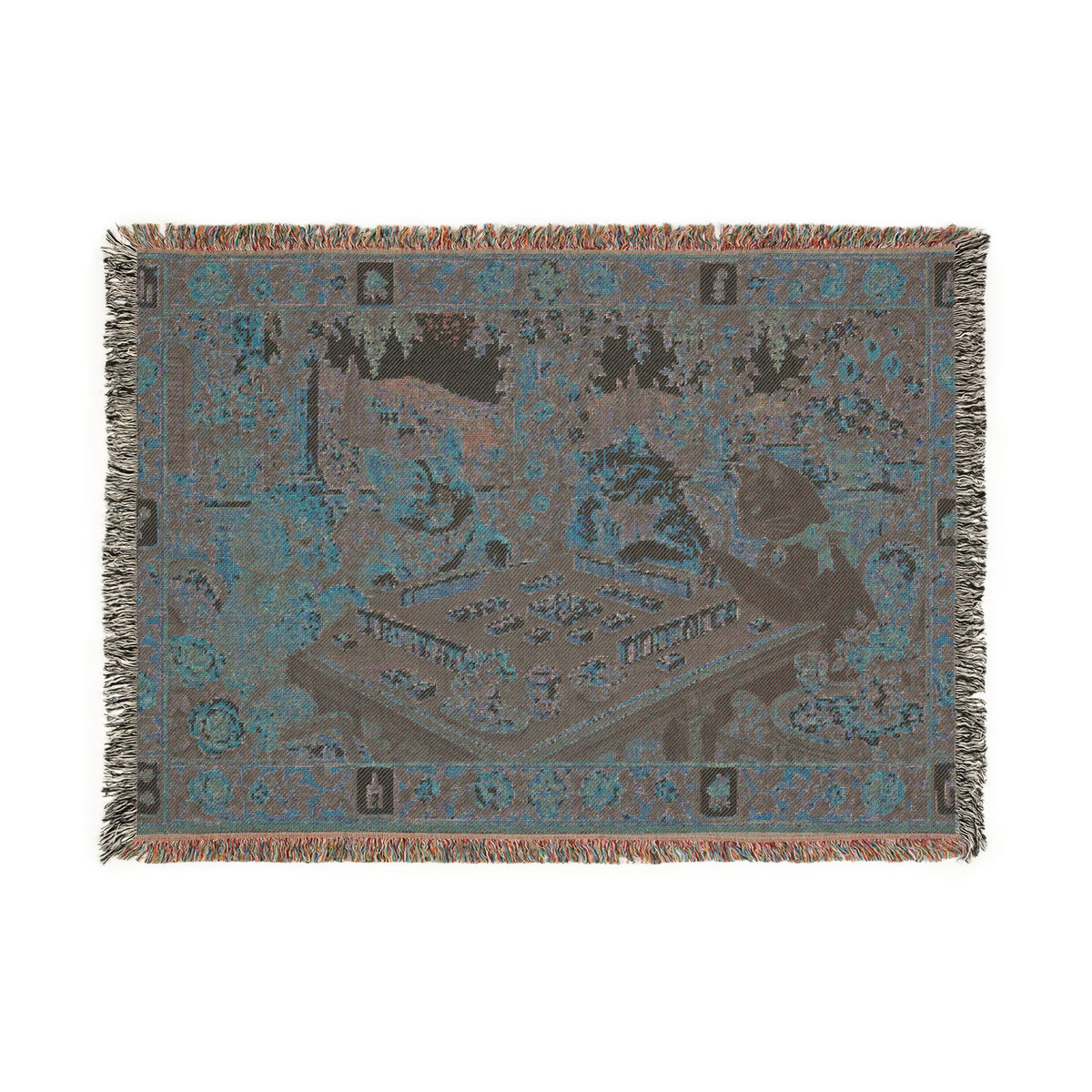 The Sunday Mahjong Garden Woven Blanket