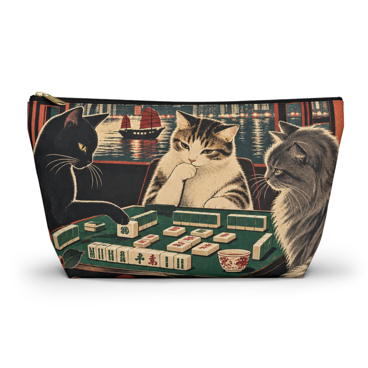 Mahjong Cats Night In Pouch