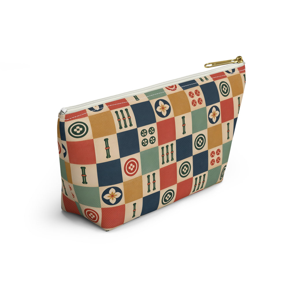 Lucky Checkerboard Mahjong Pouch