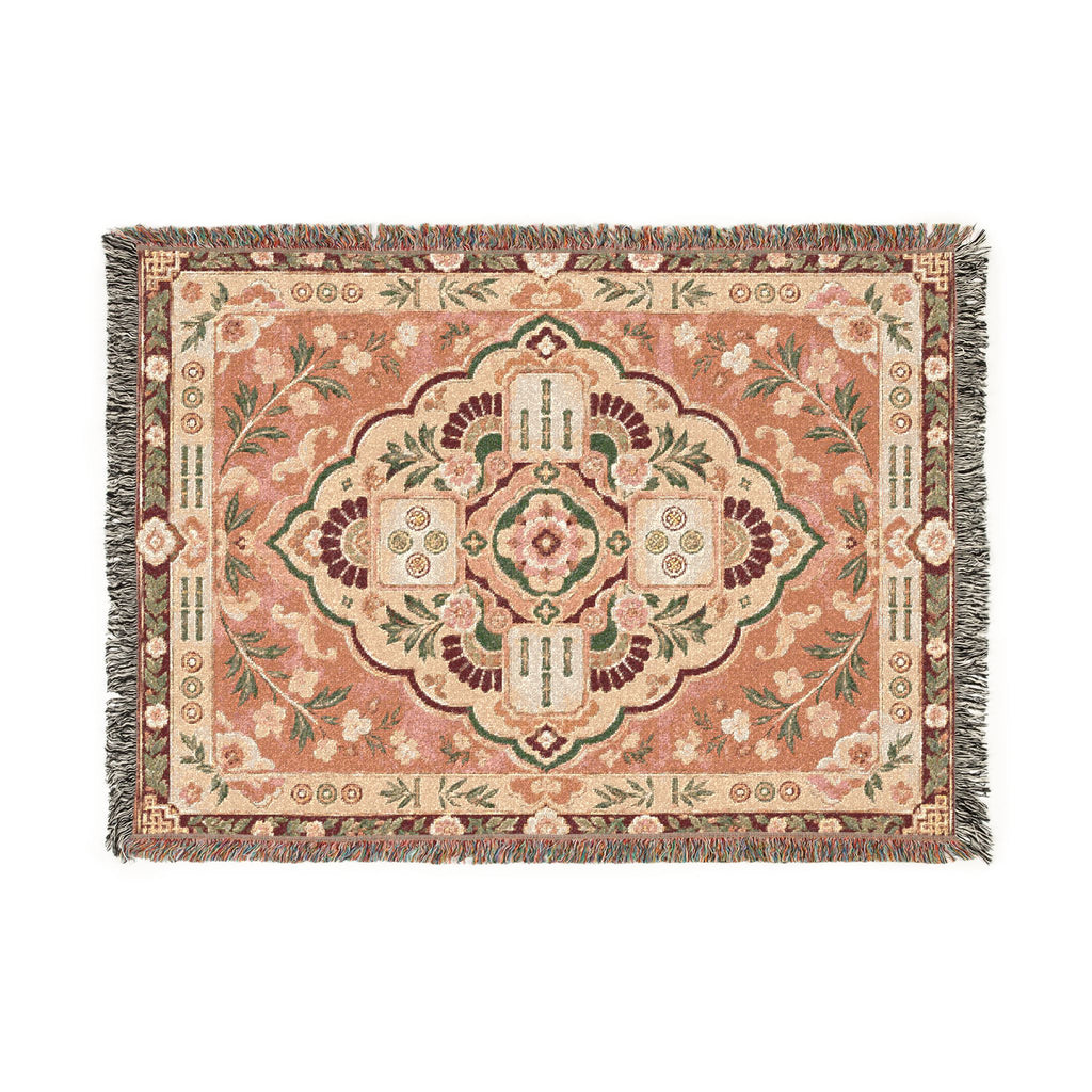 The Pink Mahjong Heirloom Woven Blanket