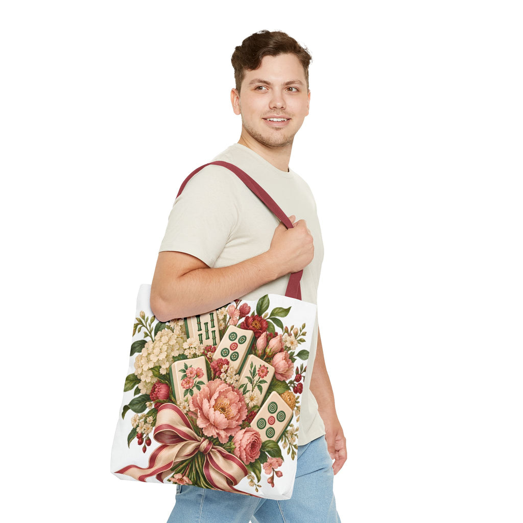 Mahjong Market Day Floral Tote Bag