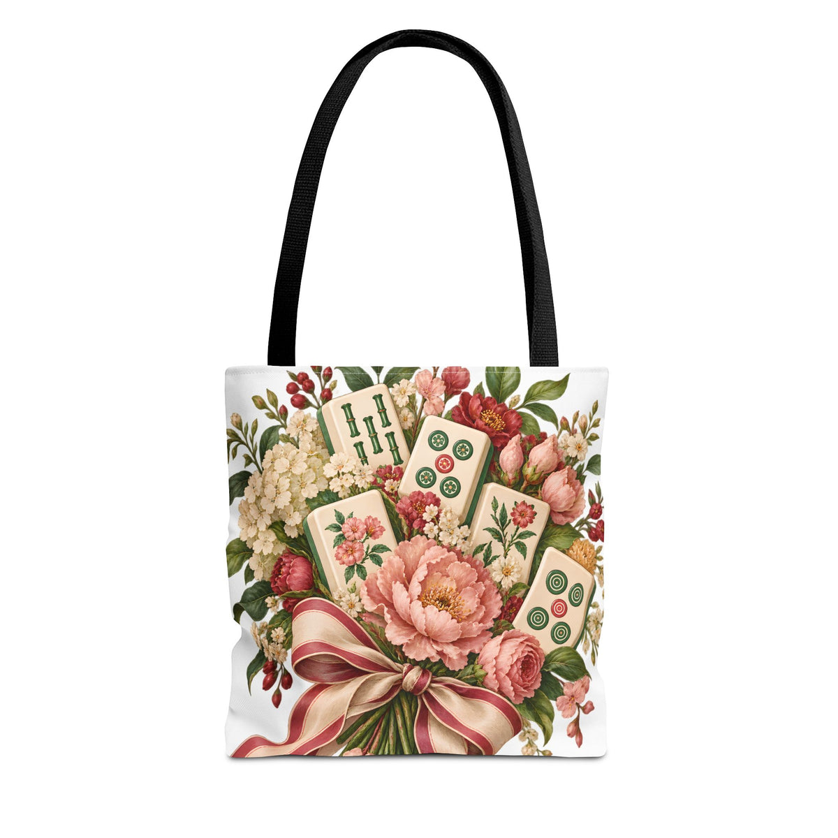 Mahjong Market Day Floral Tote Bag
