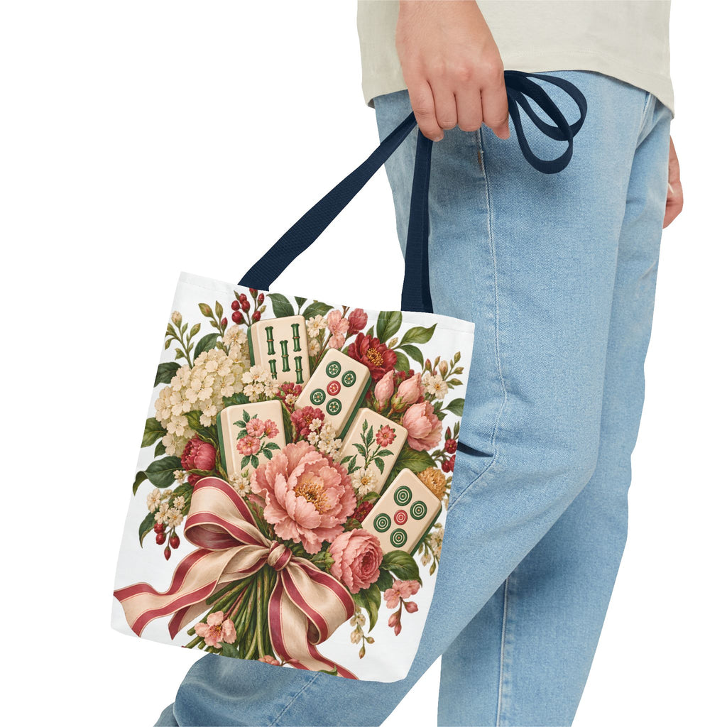 Mahjong Market Day Floral Tote Bag