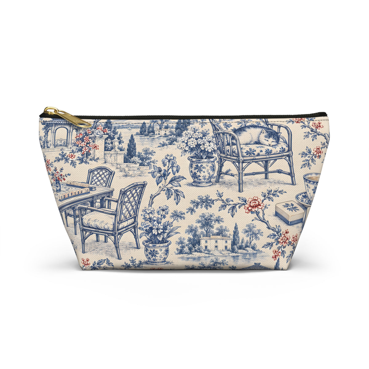Mahjong Toile Pouch