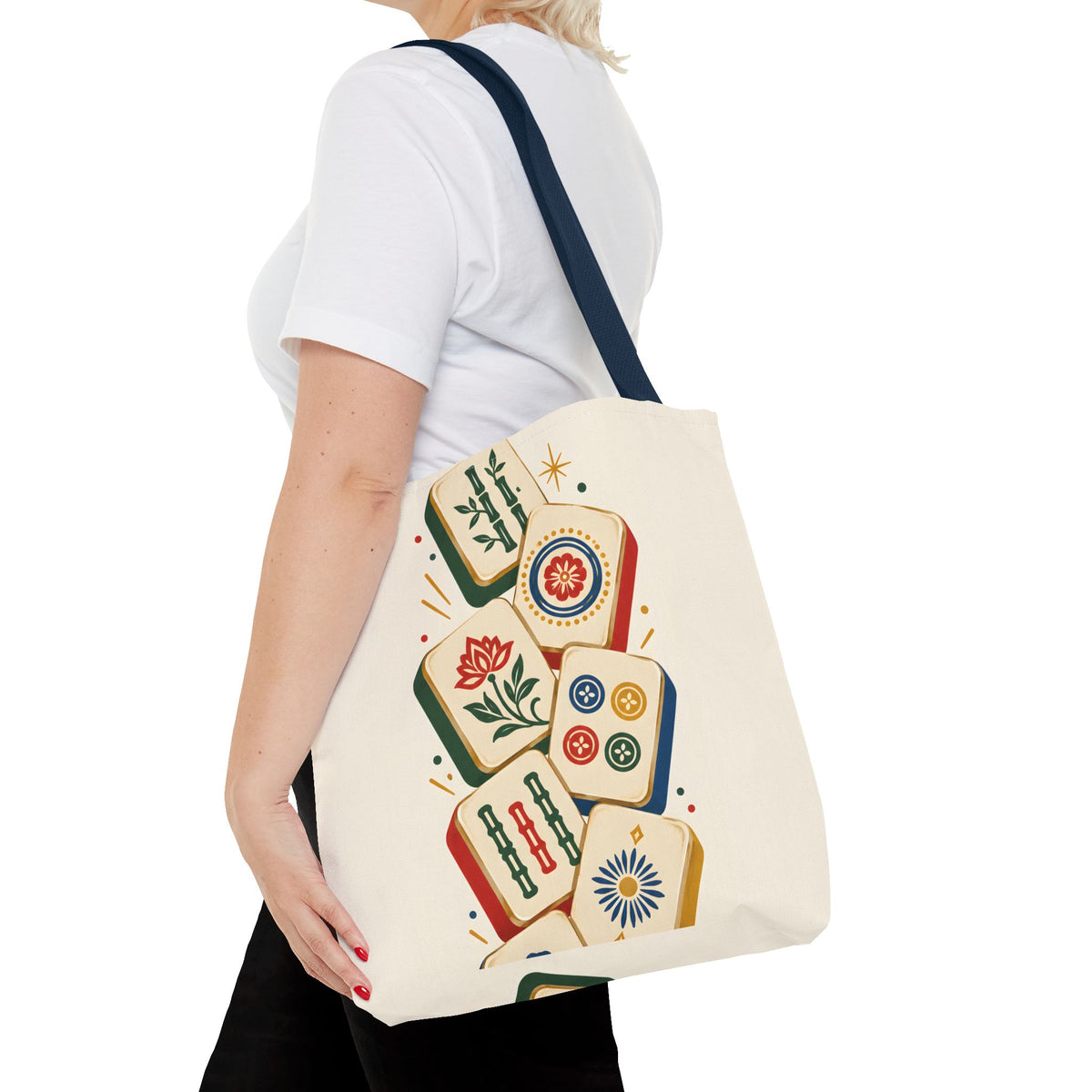 The Tile Parade Mahjong Tote Bag