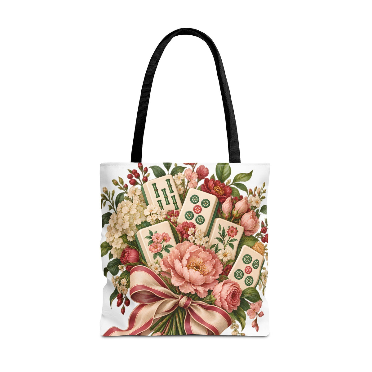 Mahjong Market Day Floral Tote Bag