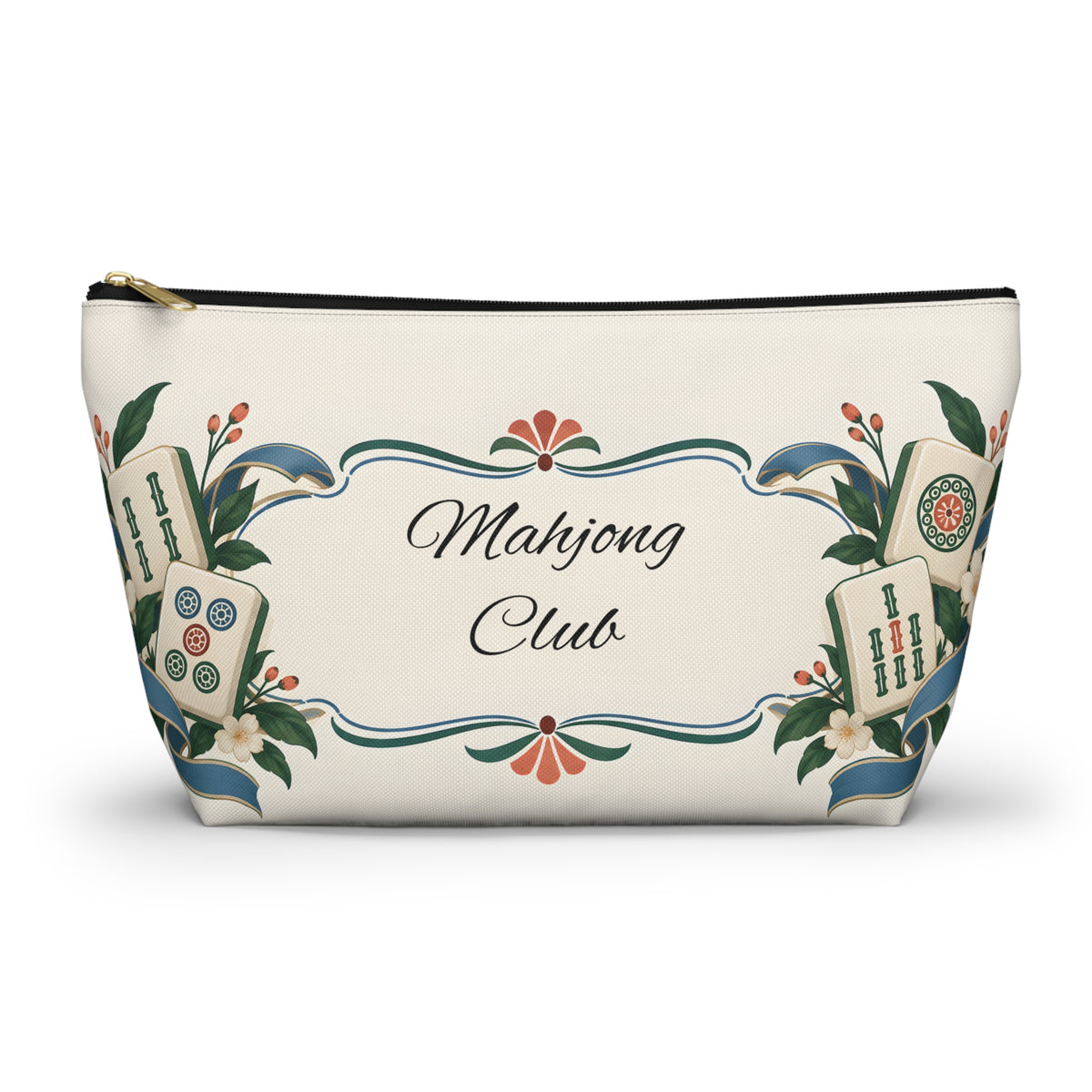 Floral Mahjong Club Pouch