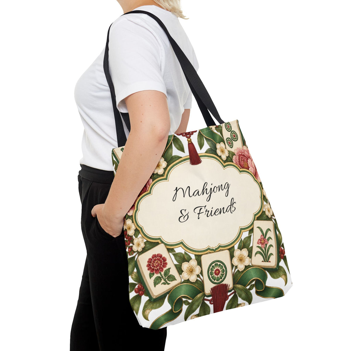 The Floral Club Mahjong Tote Bag