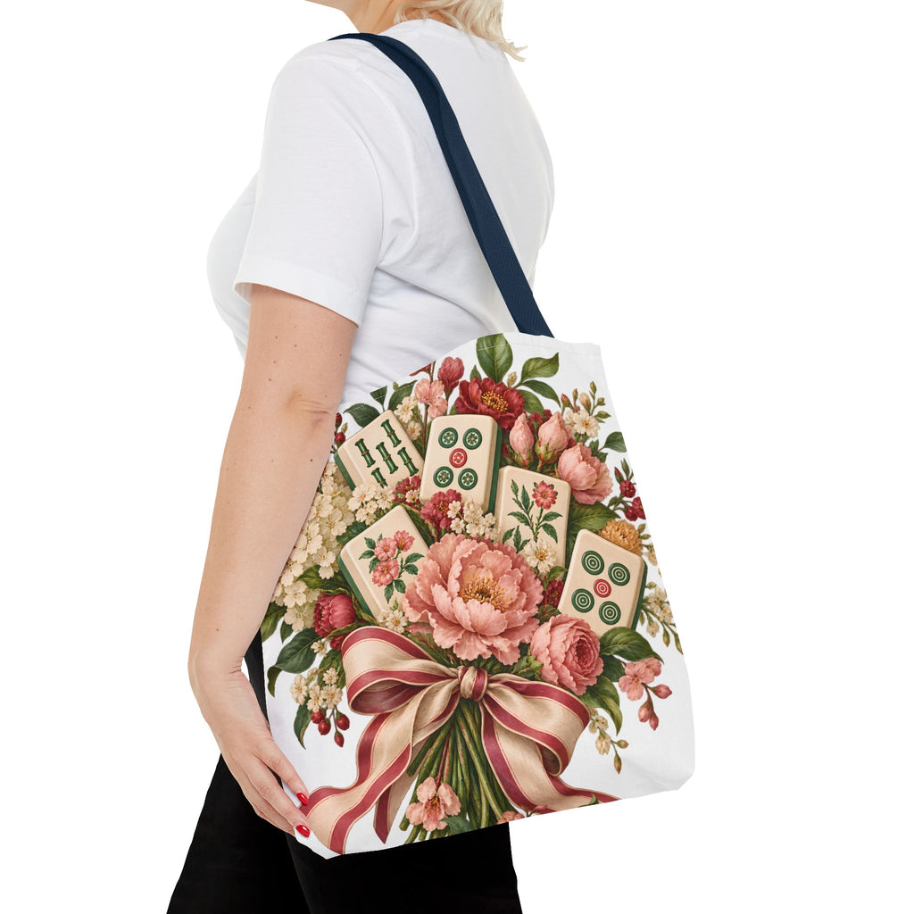Mahjong Market Day Floral Tote Bag